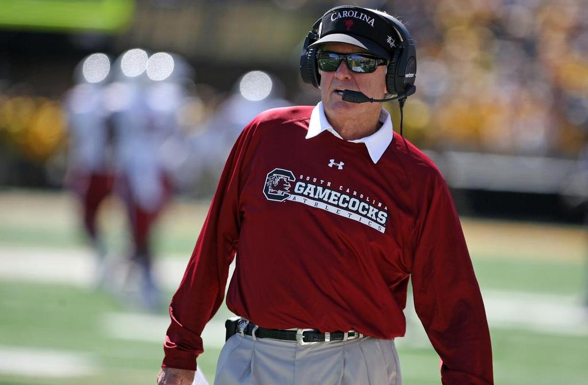 Former South Carolina football coach Steve Spurrier's name is being mentioned as a possibility to coach in the upstart Alliance of American Football league.