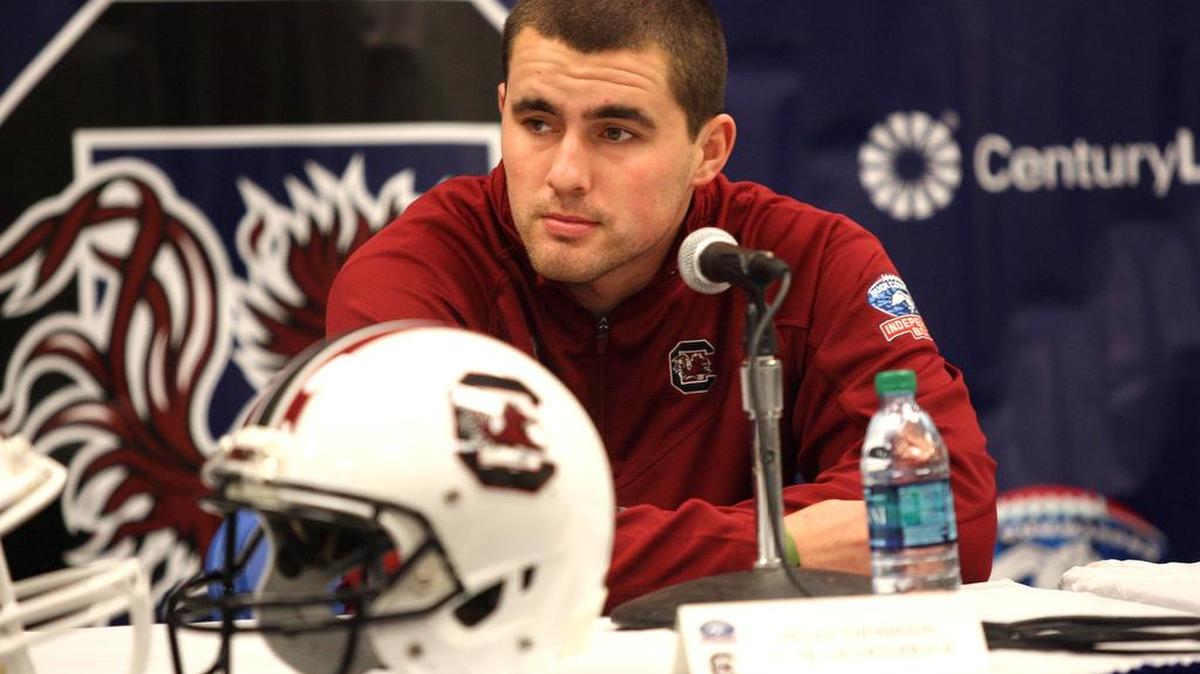 Former South Carolina quarterback Dylan Thompson is pulling for his alma mater, Boiling Springs, in the Class 5A state title game.