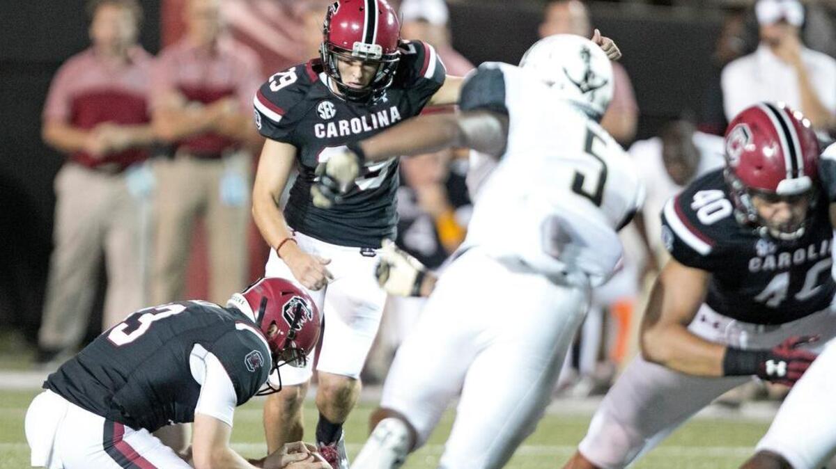 South Carolina kicker Elliott Fry