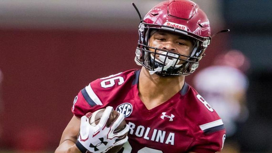 South Carolina freshman wide receiver Chad Terrell (86)