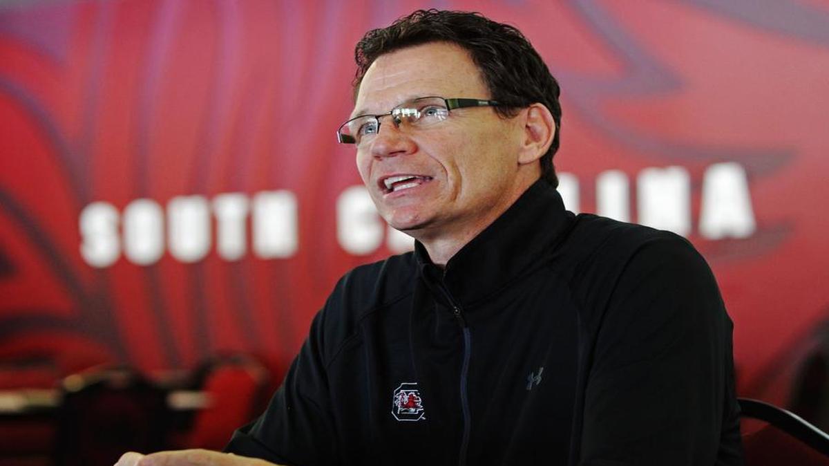 South Carolina running backs coach Bobby Bentley