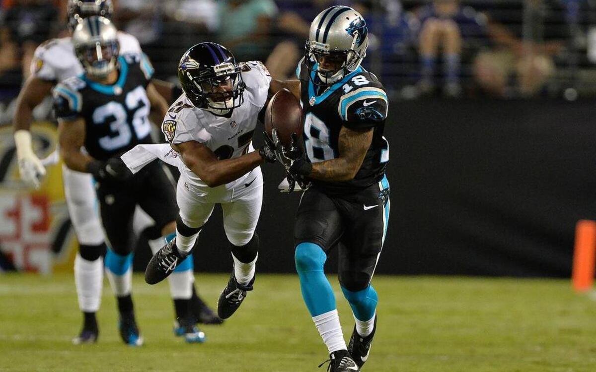 Carolina Panthers wide receiver Damiere Byrd (18)