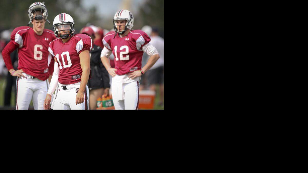 
USC quarterback candidate Perry Orth during spring practice.
