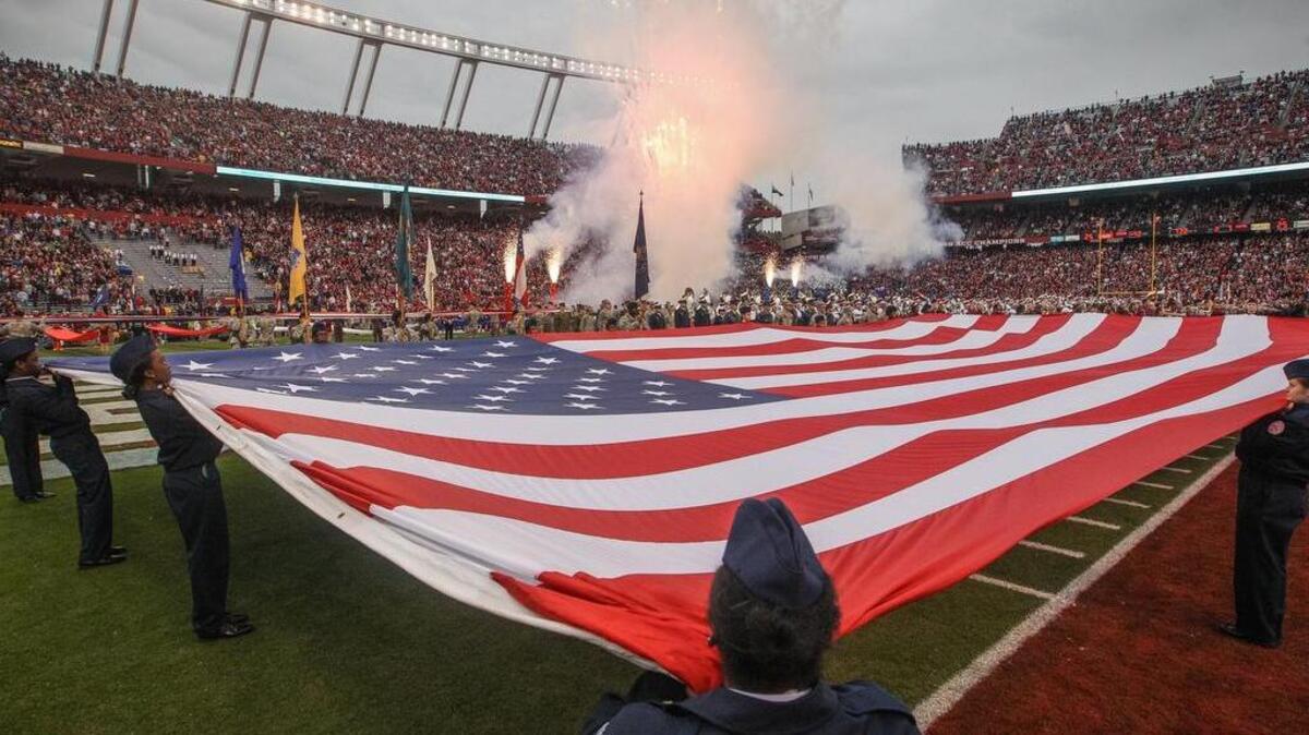 A salute to the military will be held Saturday at halftime.
