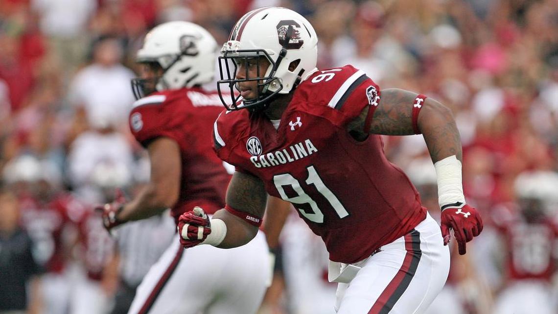 South Carolina football’s Shameik Blackshear played in two games as a freshman.