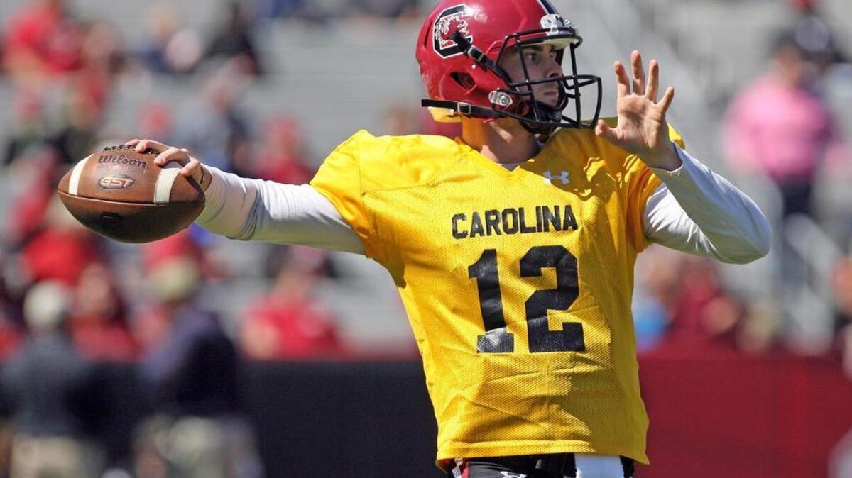 South Carolina quarterback Michael Scarnecchia