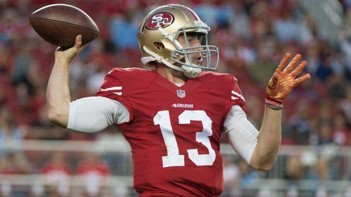 San Francisco 49ers quarterback Dylan Thompson