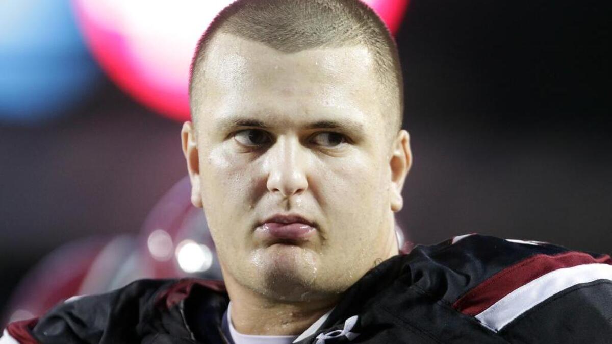 South Carolina offensive lineman Mason Zandi is preparing for Pro Day and a pro career.