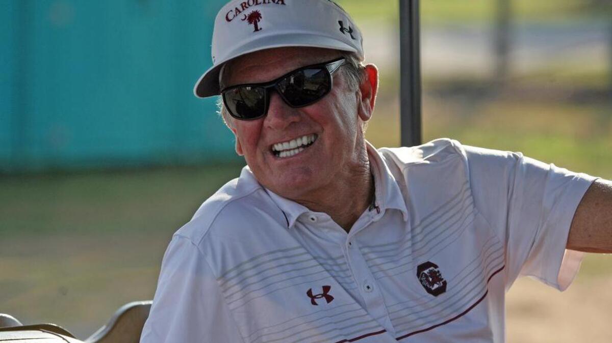 
South Carolina coach Steve Spurrier.
