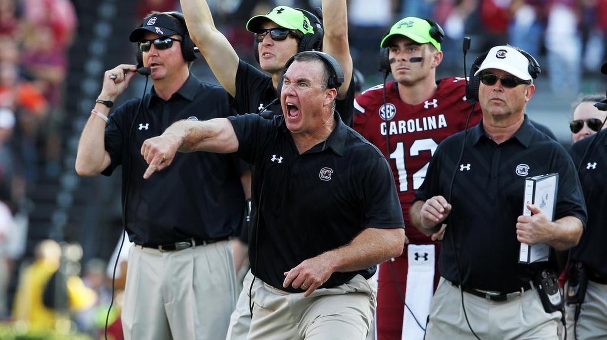 South Carolina interim head coach Shawn Elliott