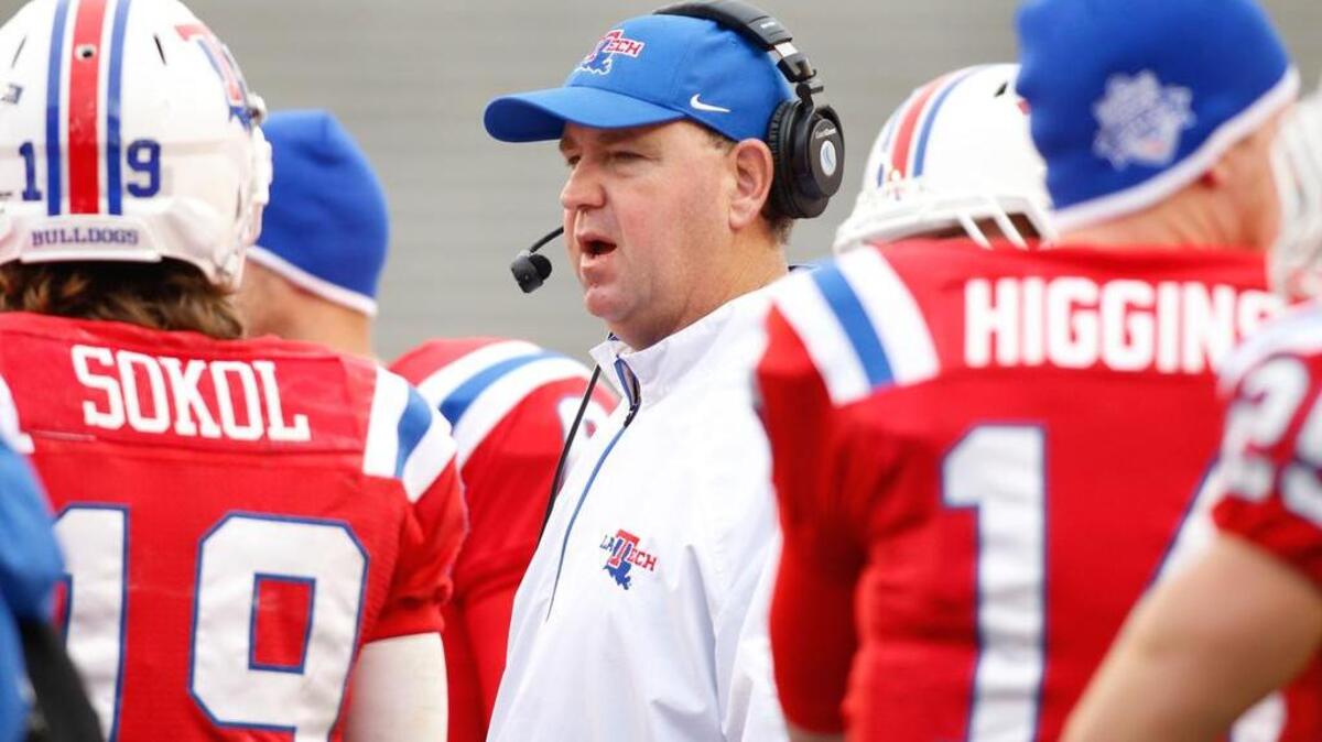 
Louisiana Tech Bulldogs head coach Skip Holtz 
