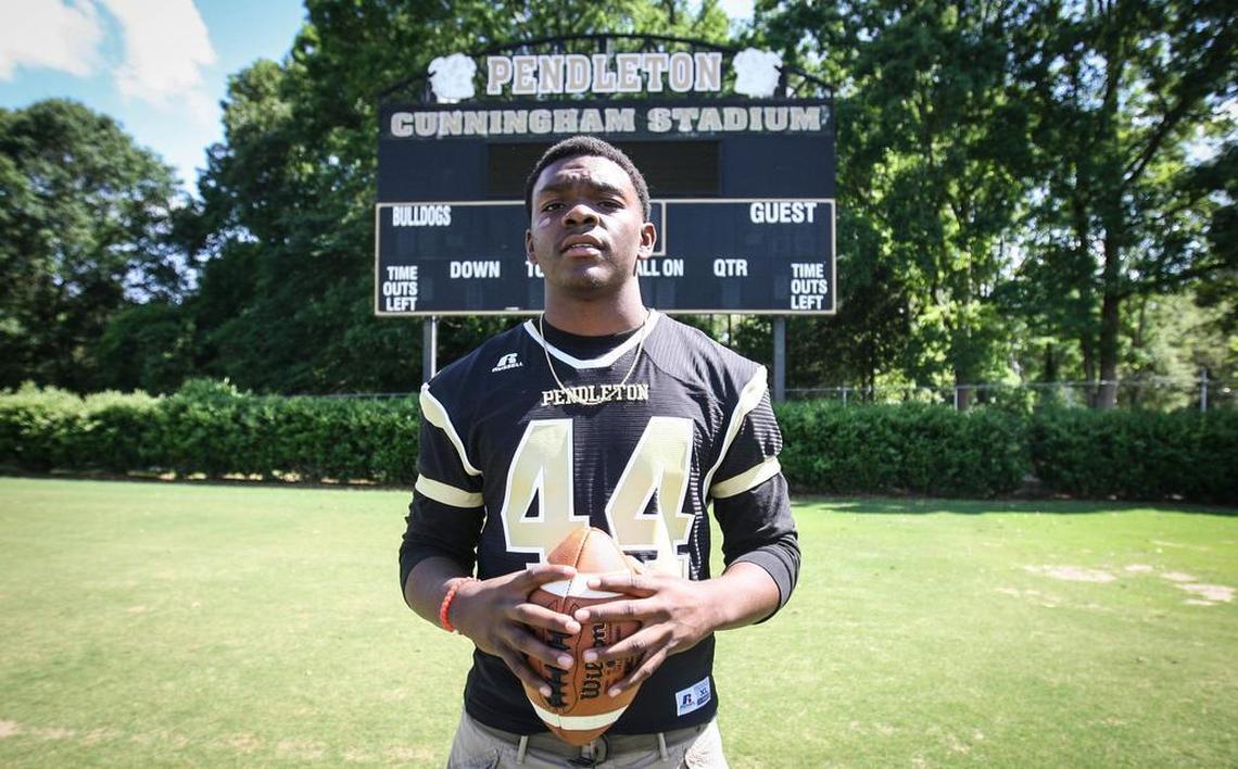 Brad Johnson wore No. 44 prior to his senior season at Pendleton High.