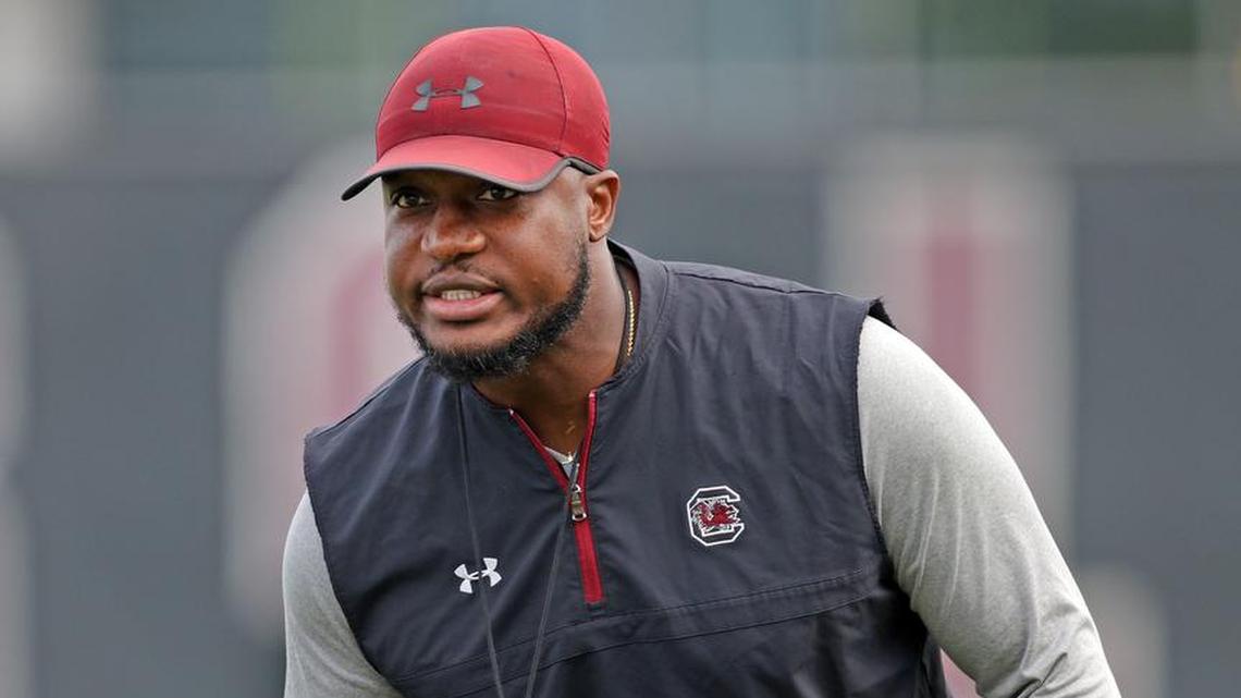 South Carolina assistant coach Mike Peterson