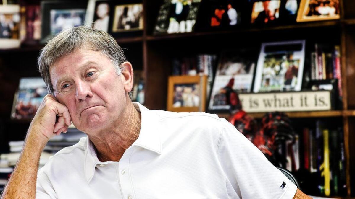 Former USC football coach Steve Spurrier reflects his recent resignation from his position at the University of South Carolina.