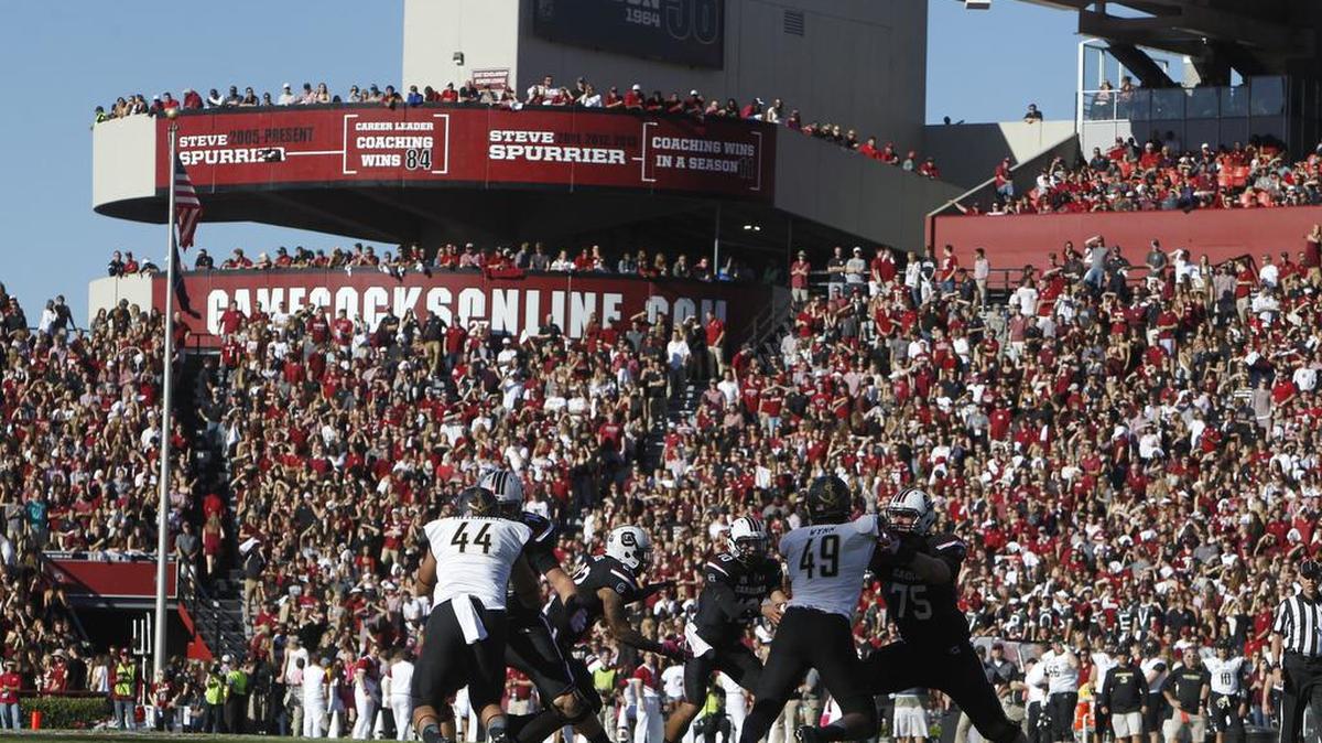 South Carolina’s remaining home games are Florida, The Citadel and Clemson.