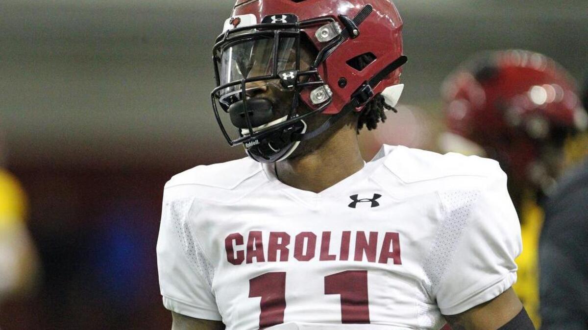 South Carolina defensive back Dominick Hill during spring practice on Thursday, March 5, 2020.