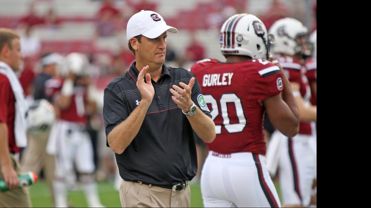 
South Carolina receivers coach Steve Spurrier Jr.
