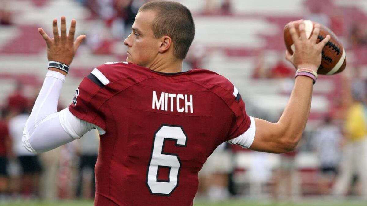 South Carolina's Connor Mitch is one of five scholarship quarterbacks who will be competing for playing time starting this spring.