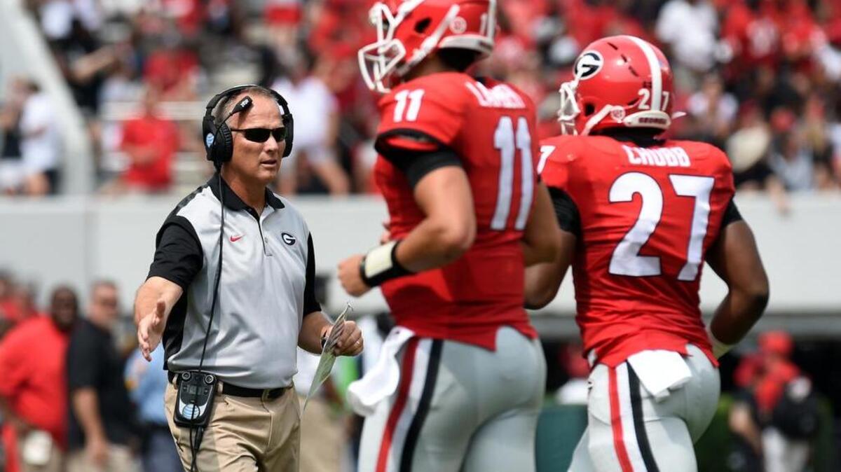 
Georgia Bulldogs head coach Mark Richt
