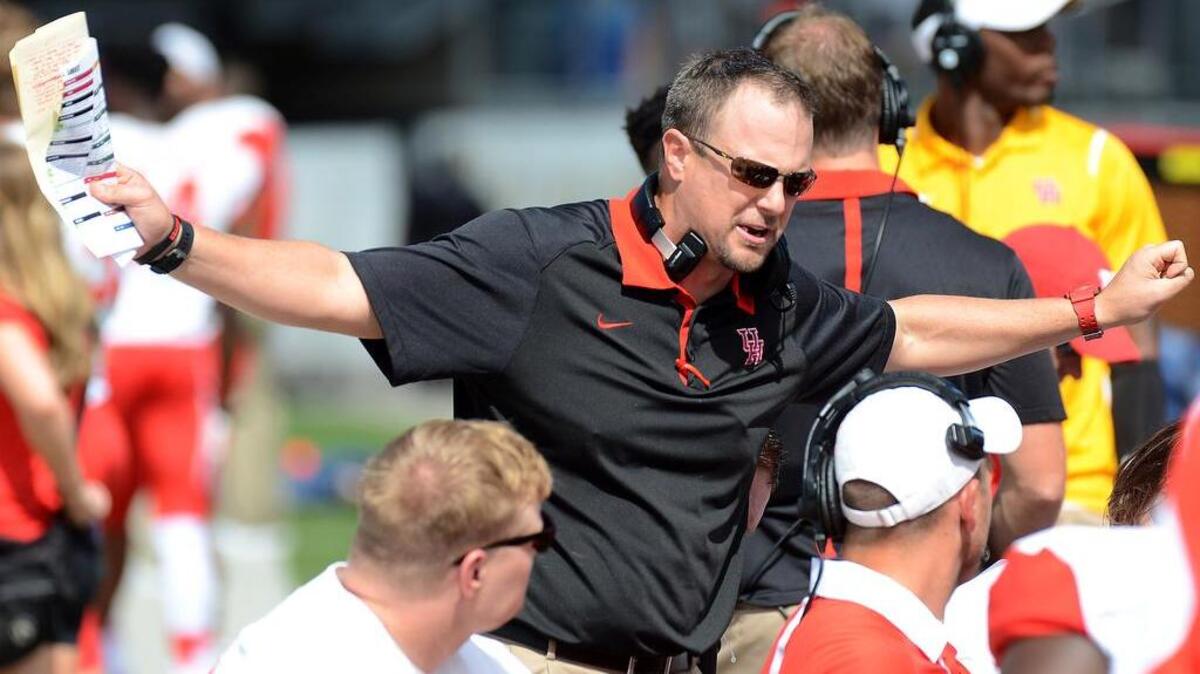 Houston Cougars head coach Tom Herman