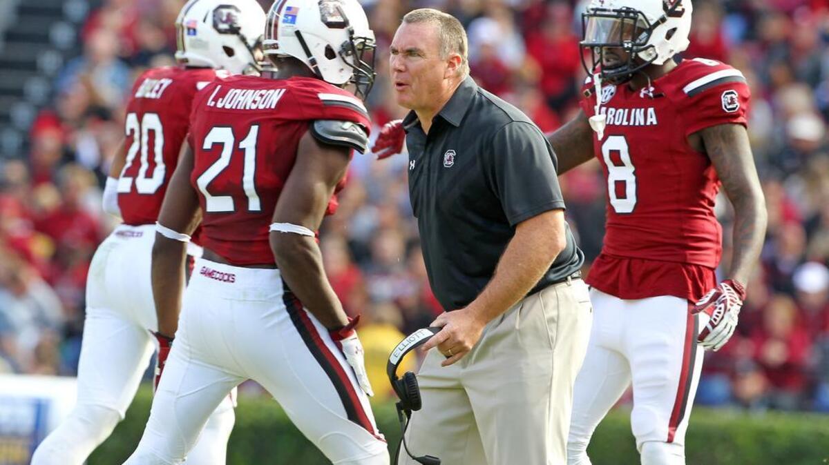 South Carolina interim head coach Shawn Elliott