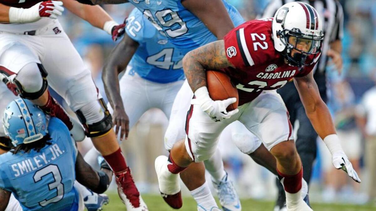 
South Carolina gained 118 yards on the ground in the final 15 minutes against North Carolina.
