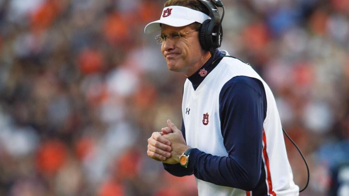 Auburn Tigers head coach Gus Malzahn