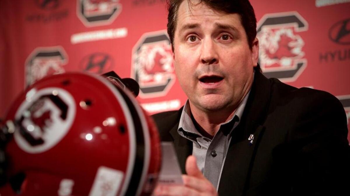 South Carolina begins its first spring practice under coach Will Muschamp on Tuesday.