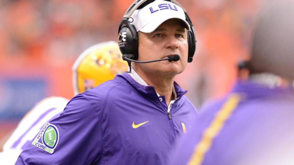 
LSU head coach Les Miles
