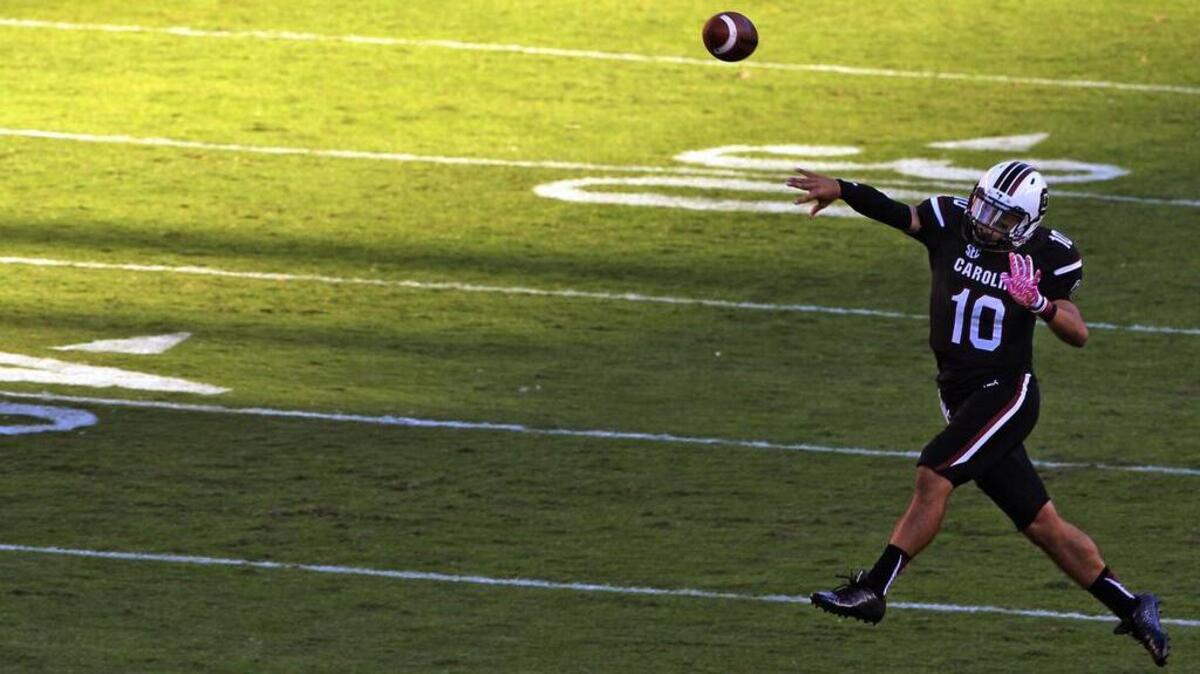 South Carolina quarterback Perry Orth