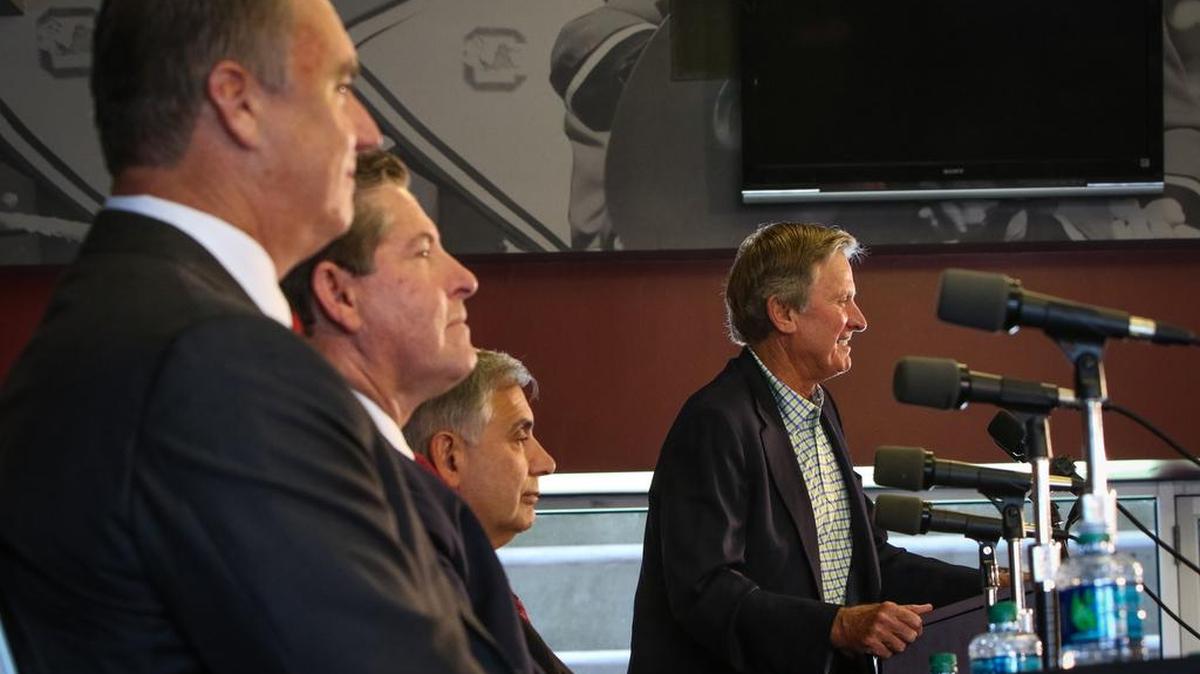 Where does the South Carolina job Steve Spurrier left open stack up on the national scene?