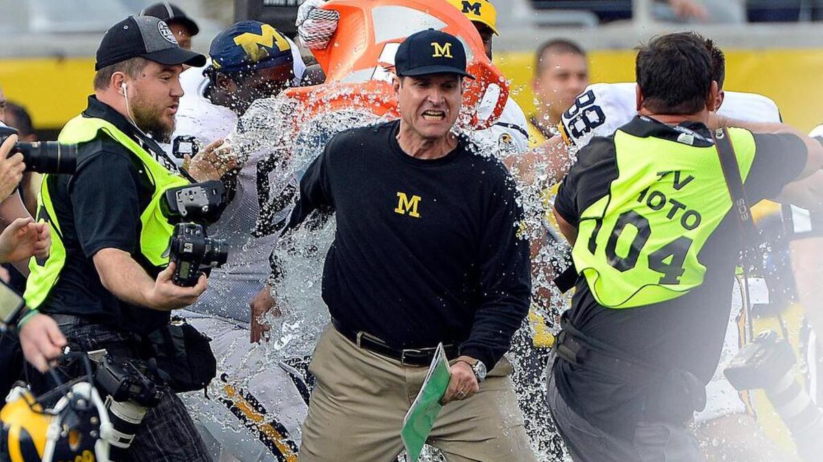Michigan Wolverines head coach Jim Harbaugh