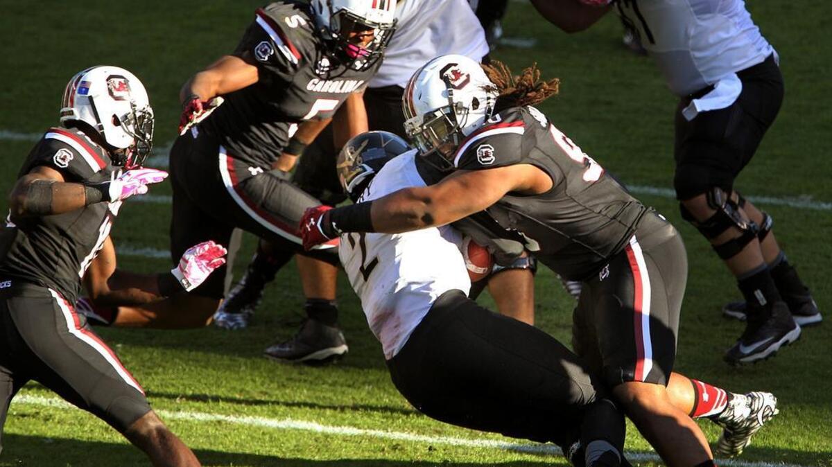 Gamecocks defensive tackle Taylor Stallworth