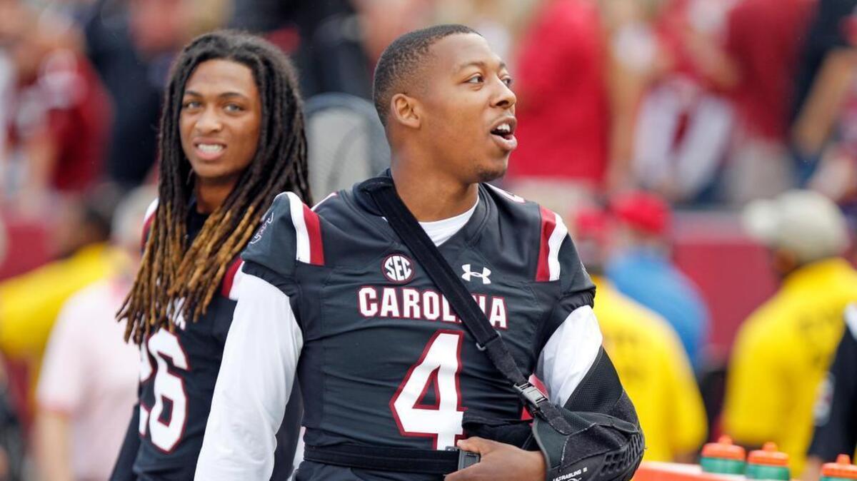 South Carolina football linebacker Bryson Allen-Williams (4)