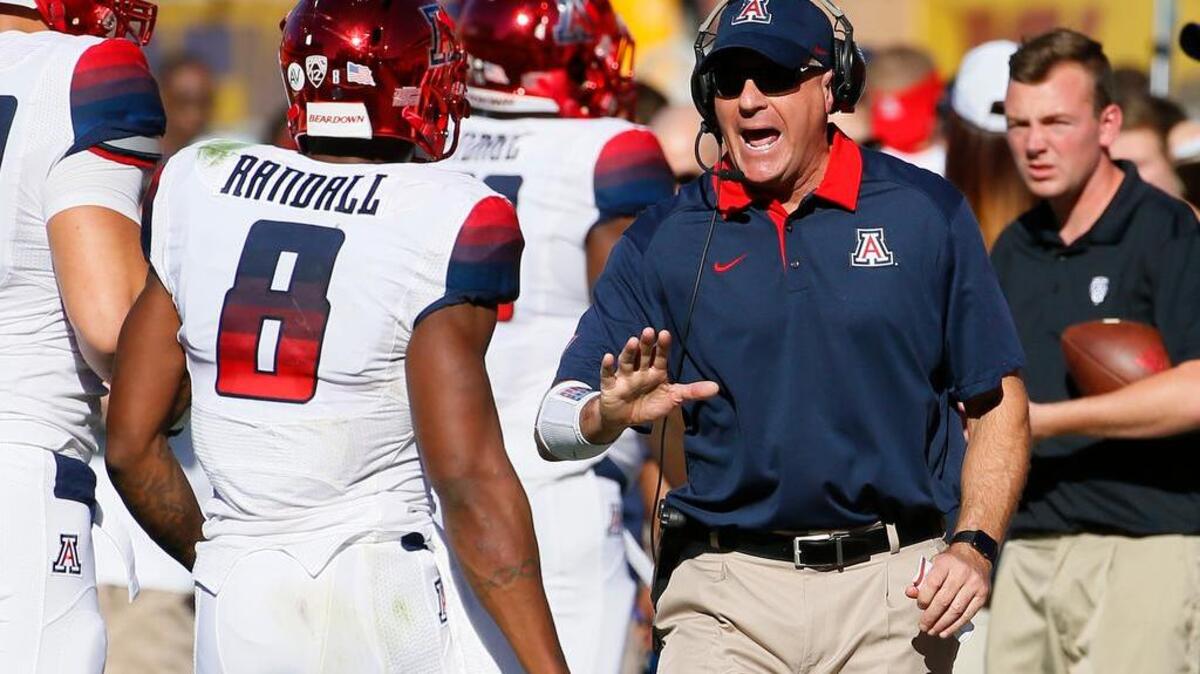 Arizona head coach Rich Rodriguez