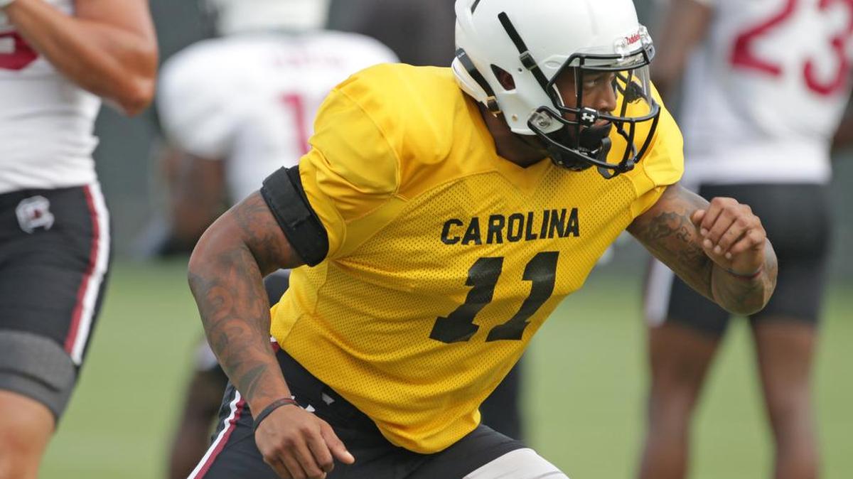 South Carolina linebacker Eldridge Thompson