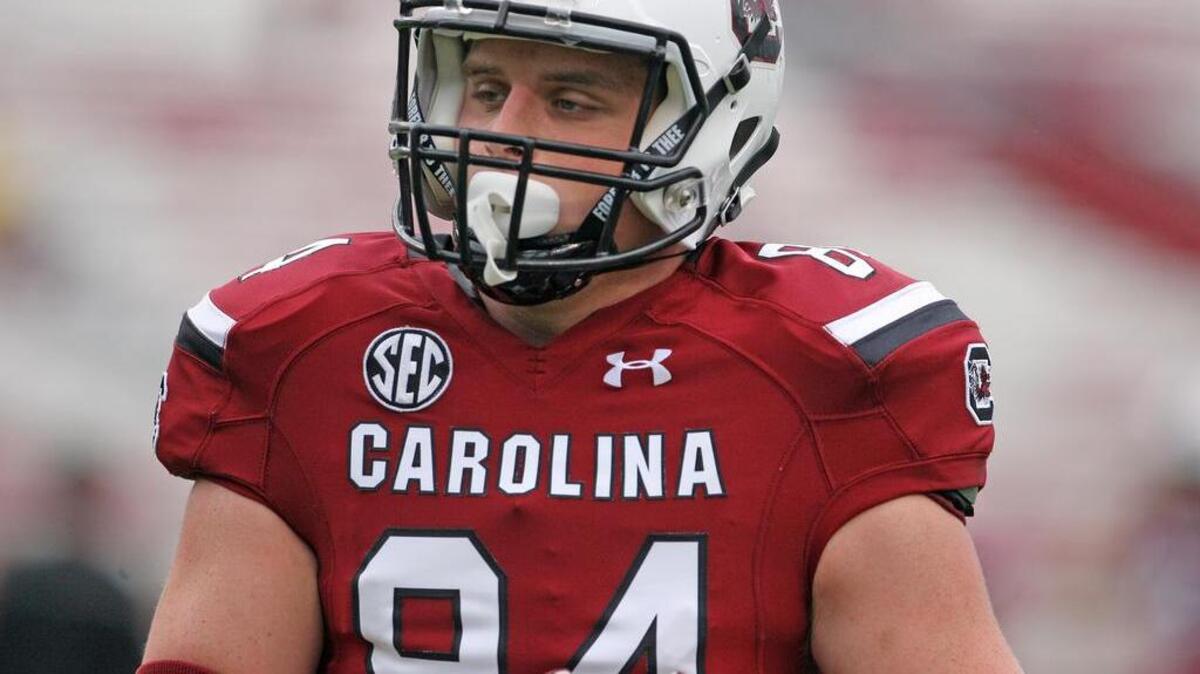 
South Carolina freshman tight end Kyle Markway
