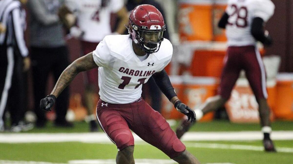 South Carolina defensive back Dominick Hill during spring practice on Thursday, March 5, 2020.