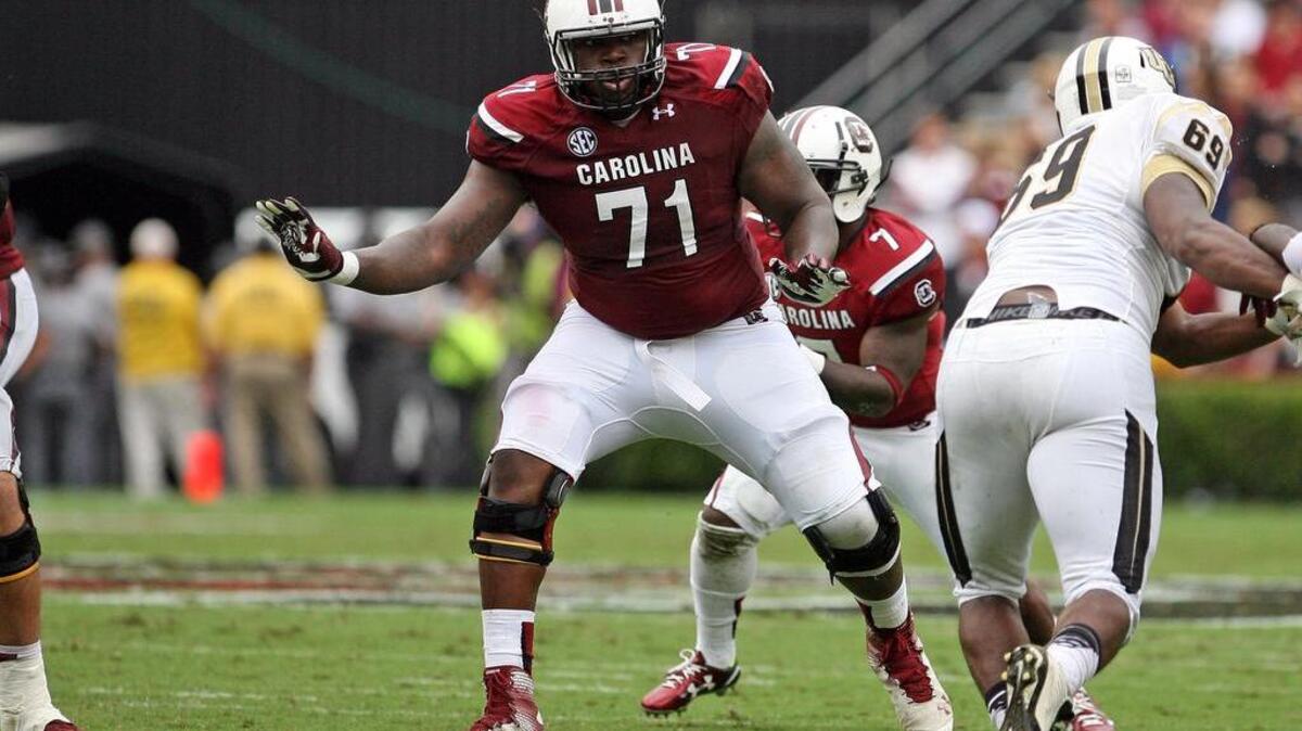 
South Carolina football’s Brandon Shell
