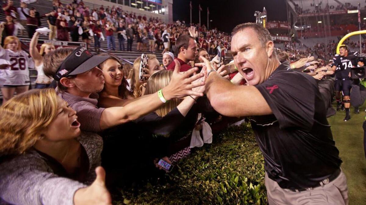 South Carolina interim head coach Shawn Elliott
