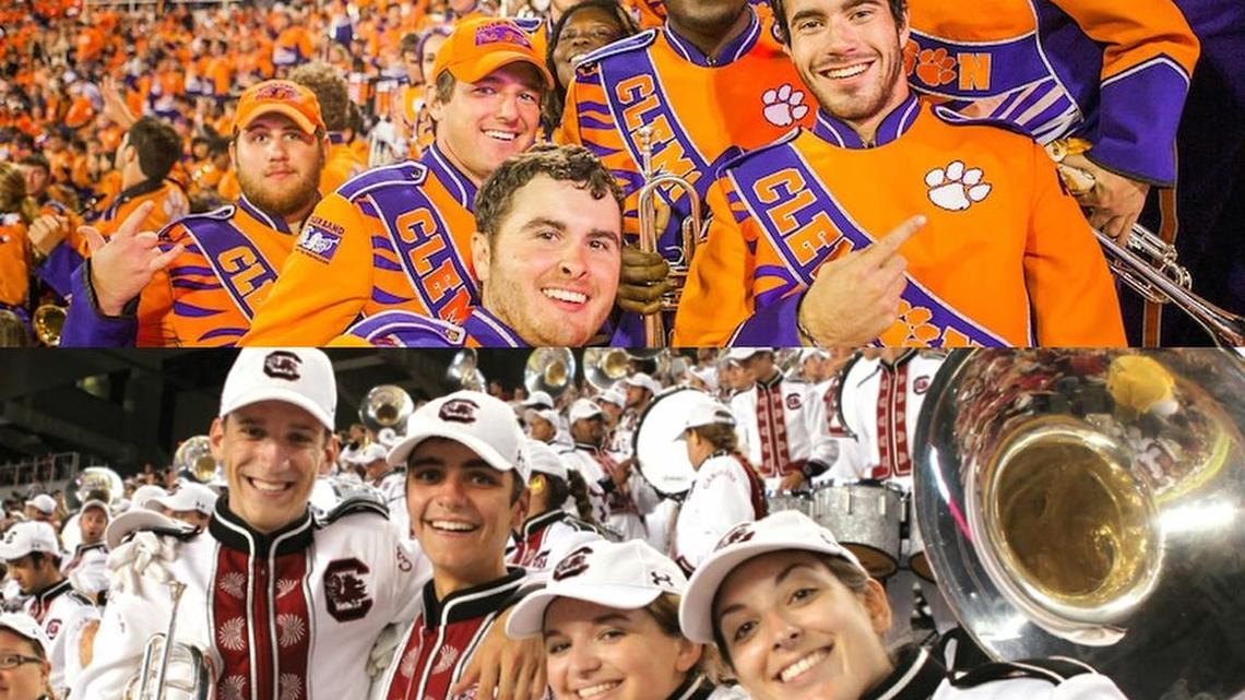 The South Carolina and Clemson bands will become one at halftime of Saturday’s game at Williams-Brice Stadium, marking the first combined performance in the history of the football rivalry. The joint show is being done to honor the victims of the Emanuel AME Church shootings in Charleston, as well as flood victims from this fall.