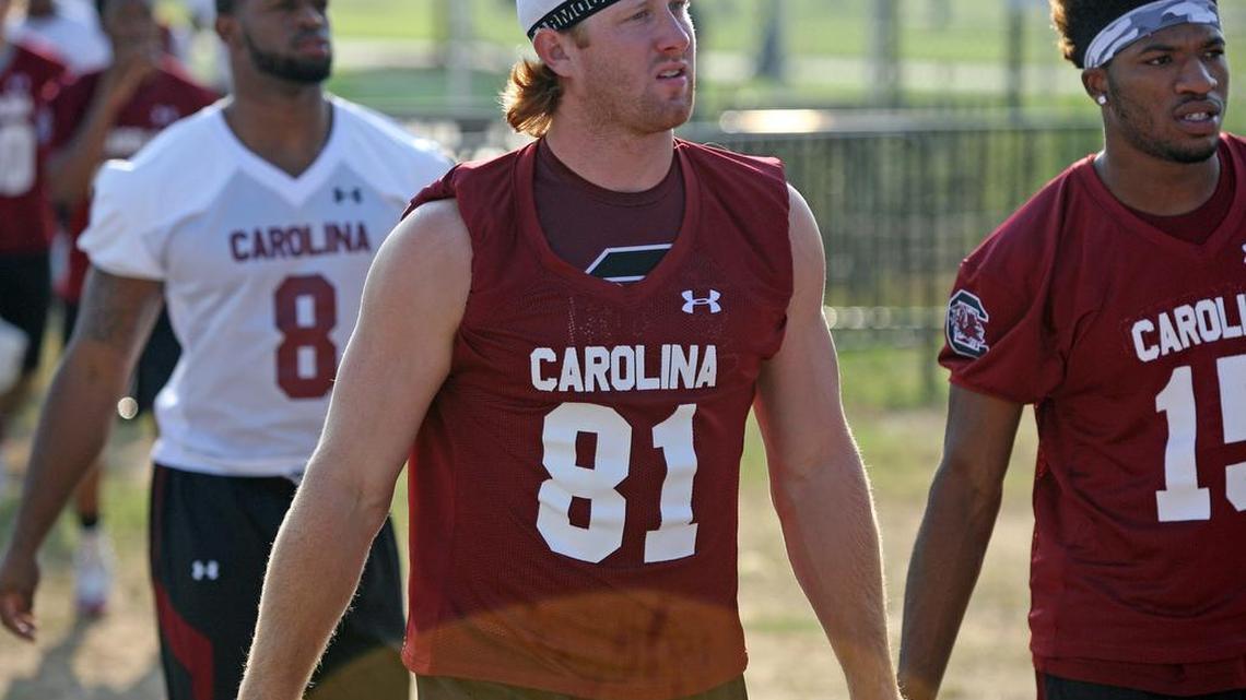 
South Carolina tight end/receiver Hayden Hurst.
