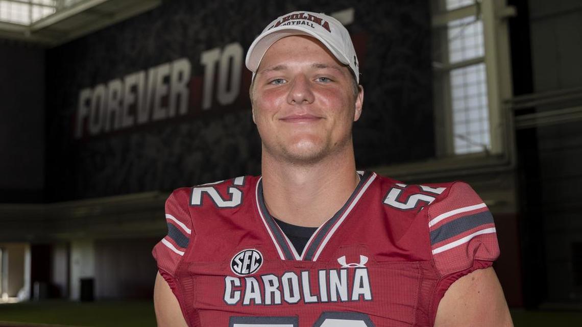 Freshman linebacker Stone Blanton during team media day on Aug. 4