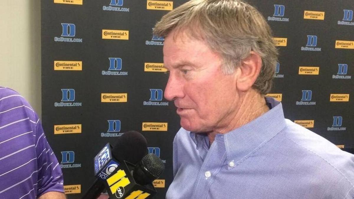 Former Duke head coach Steve Spurrier returned to the Duke campus Saturday to be honored for his upcoming enshrinement in the College Football Hall of Fame.