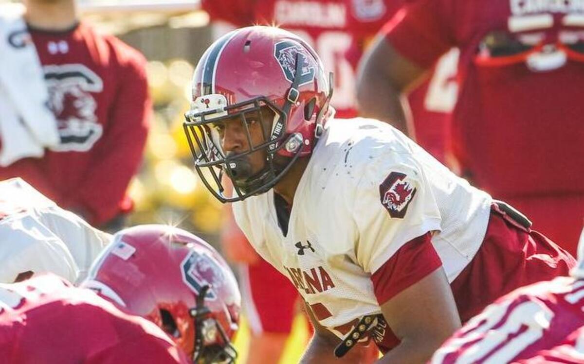Darius English led the Gamecocks in sacks last season with 4.5. USC used him at the Buck position this spring. He is a senior this season.