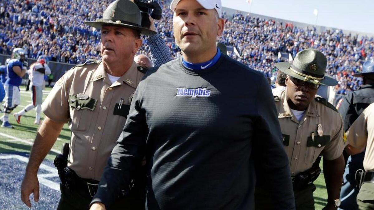 Memphis head coach Justin Fuente