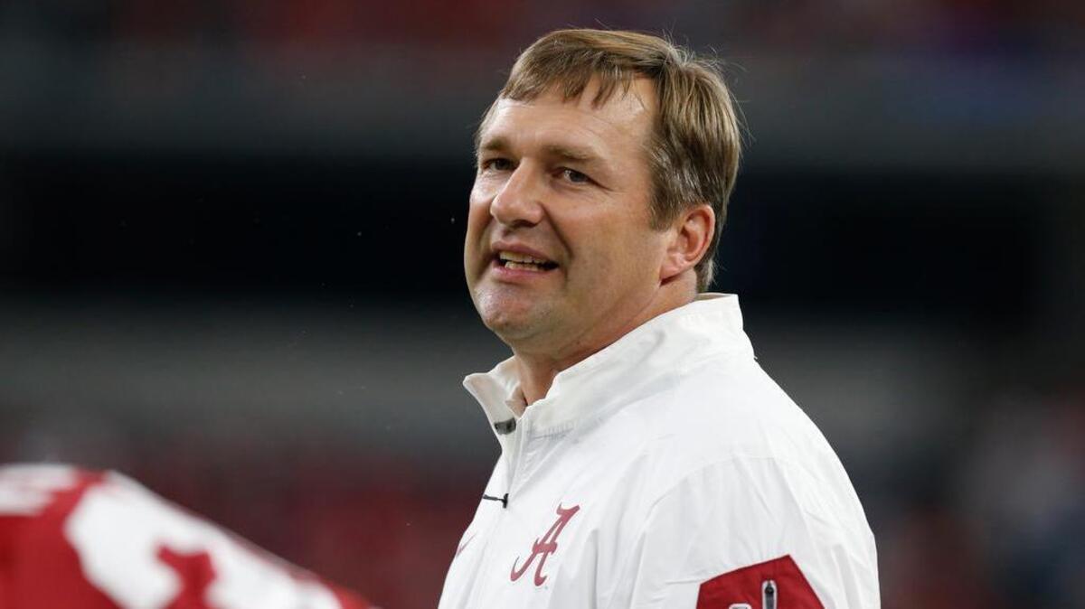
Alabama Crimson Tide defensive coordinator Kirby Smart 

