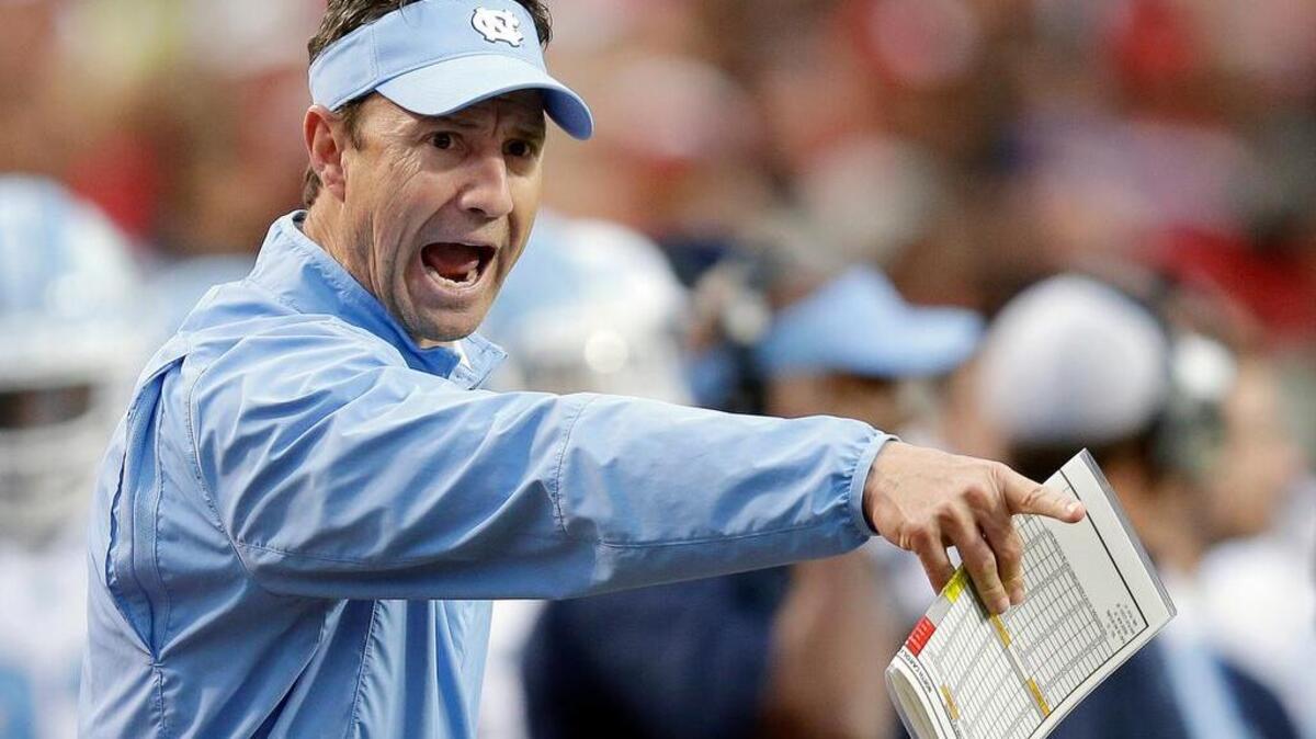 Larry Fedora is in his fourth season at North Carolina.