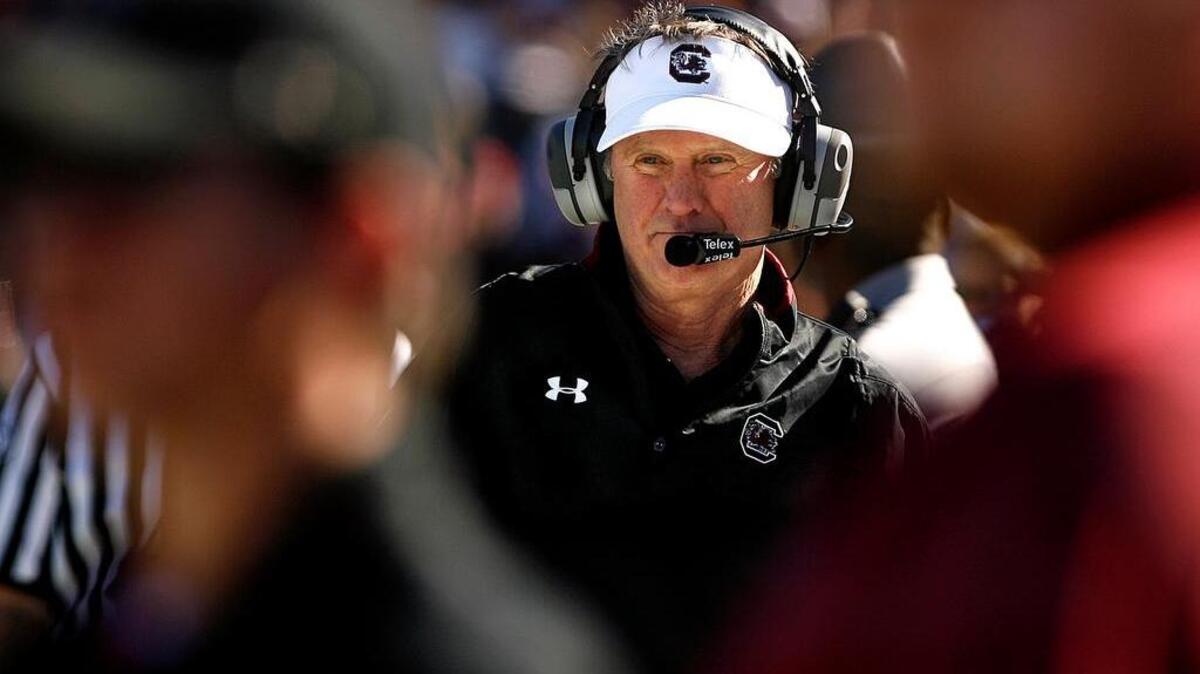 
South Carolina head coach Steve Spurrier 
