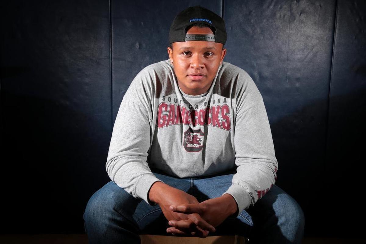 South Carolina’s Eric Douglas while at Mallard Creek High School.